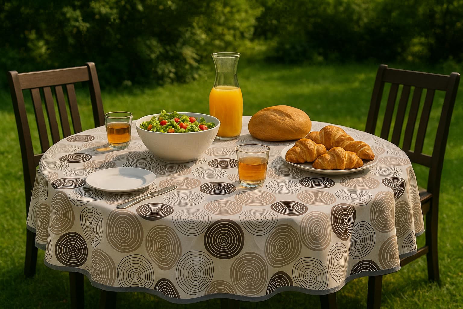 Texpot Gartentischdecken Toile Cirée Polyester 130x160