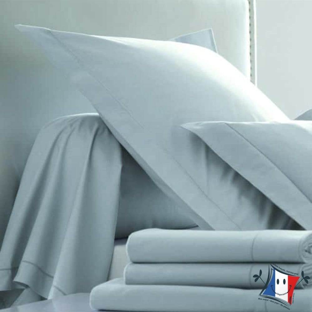 Lingorama Linge de lit Drap plat percale coton 240x300 uni blanc