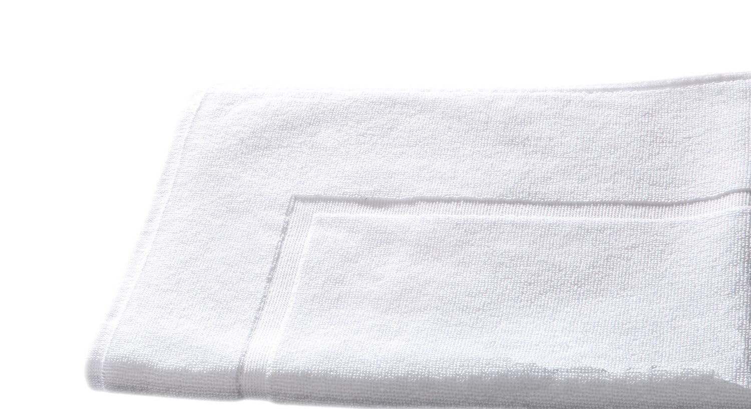 Texpot Badezimmer tapis de bain 50x70 cm blanc coton