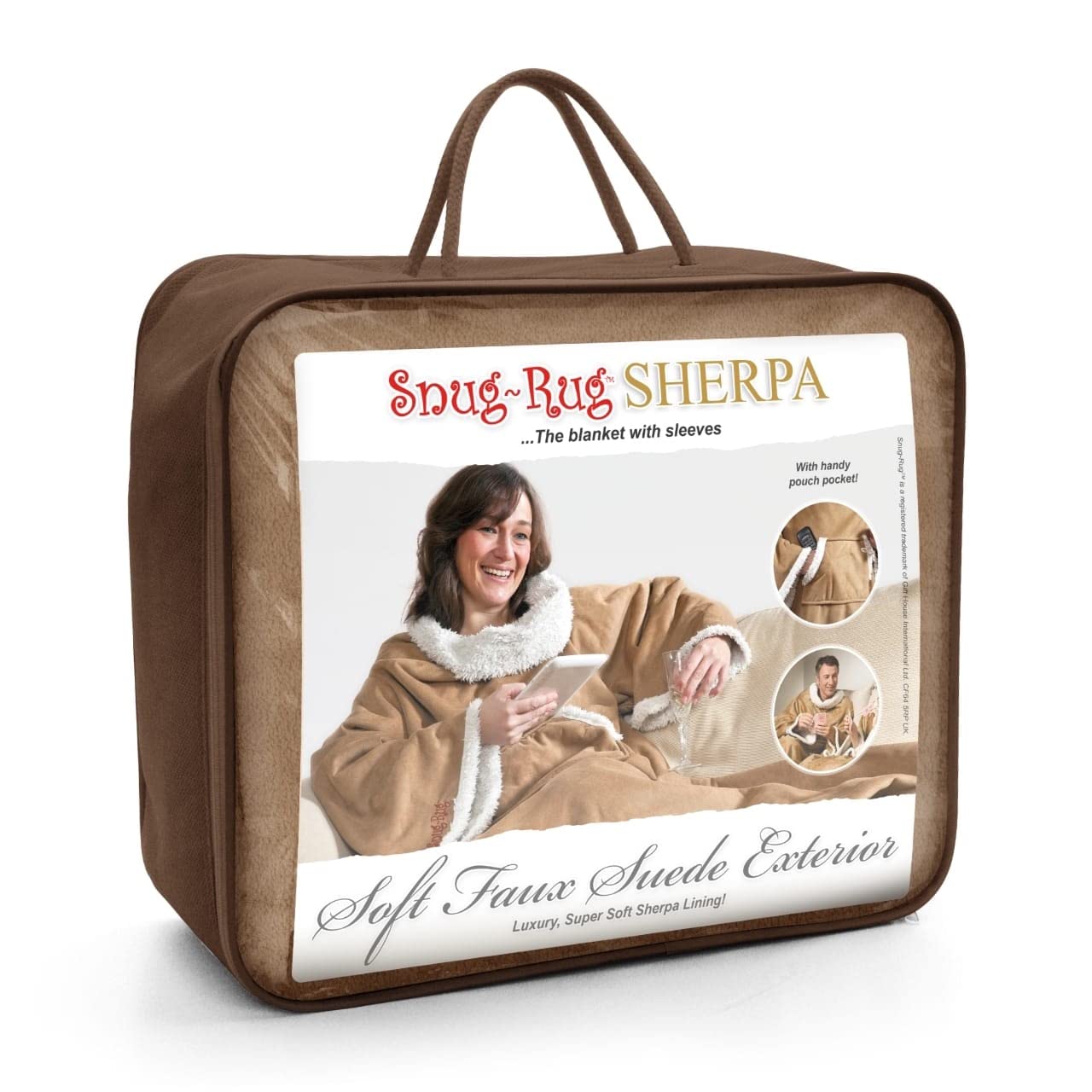 Snug Snug-Rug Sherpa Plaid à manches 152x213cm Polyester