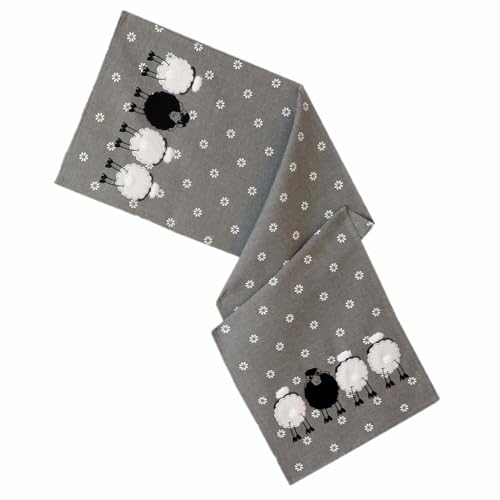 TEXPOT Tischläufer chemin de table 40x140 mouton Pâques