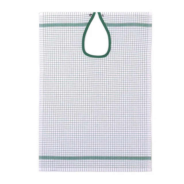 Gaufrex Bavoir adulte carreaux pur coton 50x80