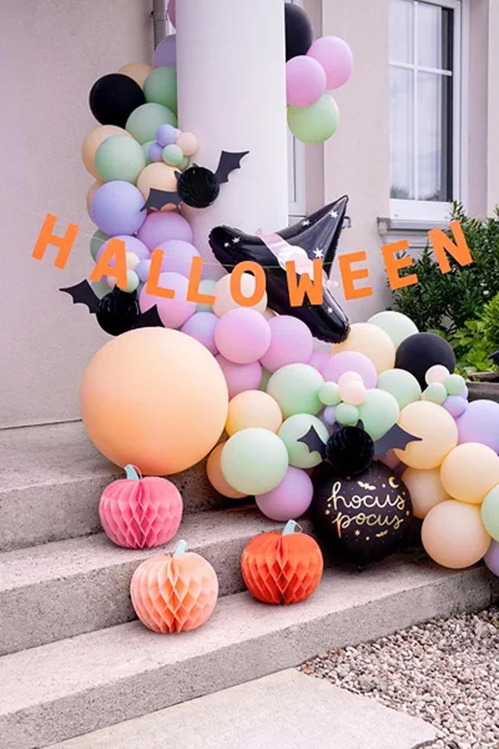 TEXPOT Deko guirlande Halloween orange papier