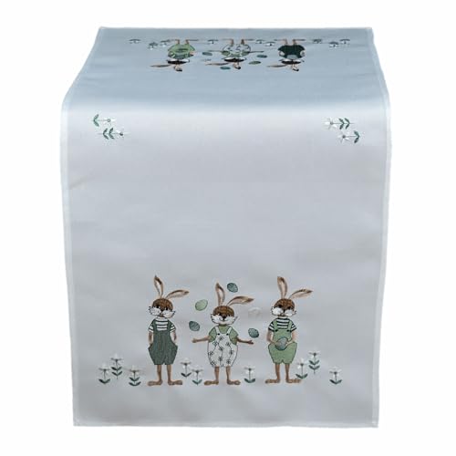 TEXPOT Tischdecken nappe 85 x 85 cm lapin Pâques polyester