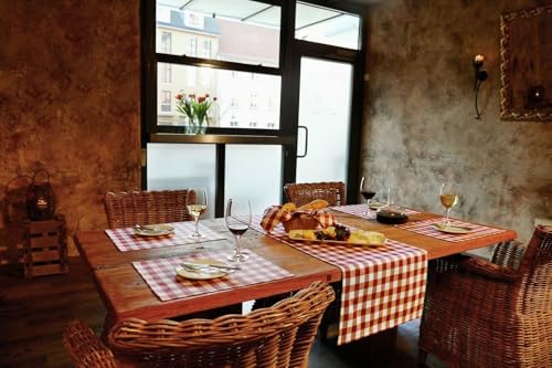 TEXPOT Servietten serviette coton chili 50x50 lot 6 carreaux