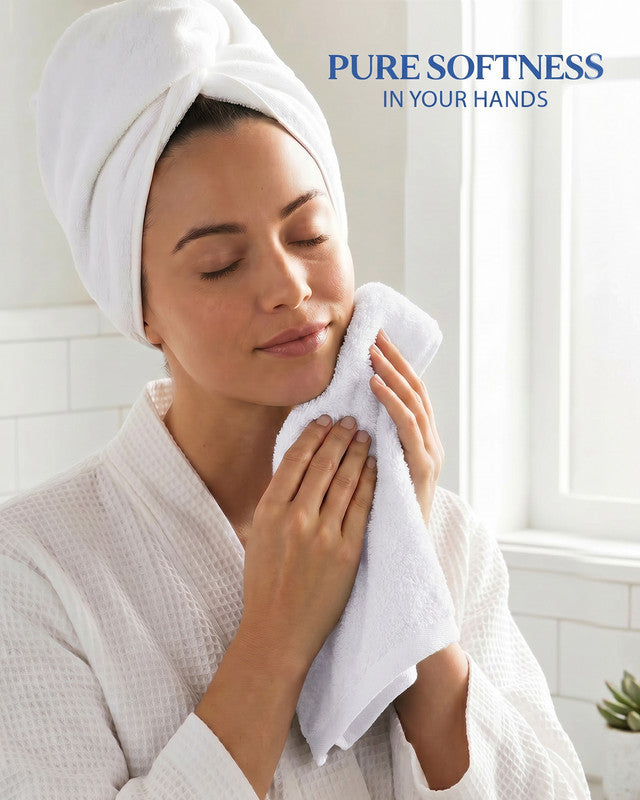 Utopia Bedding Towels gants coton blanc 30x30 cm lot 24