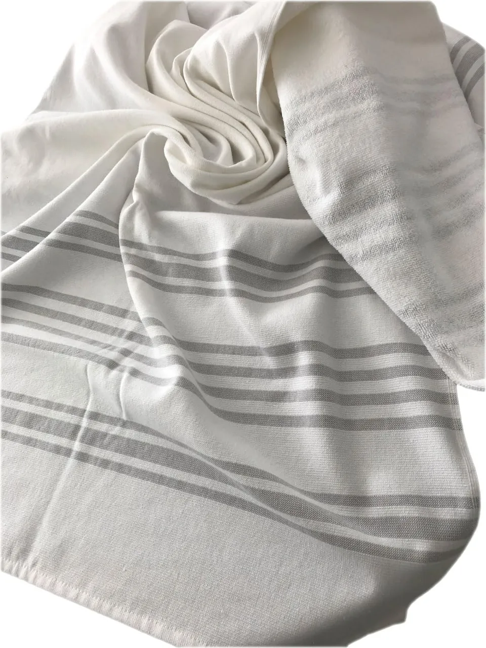 TEXPOT Badezimmer drap de sauna 70x180 cm coton gris