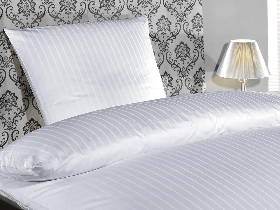 Texpot Kissenhüllen taie d'oreiller 80x40 blanc coton 6-24 mm