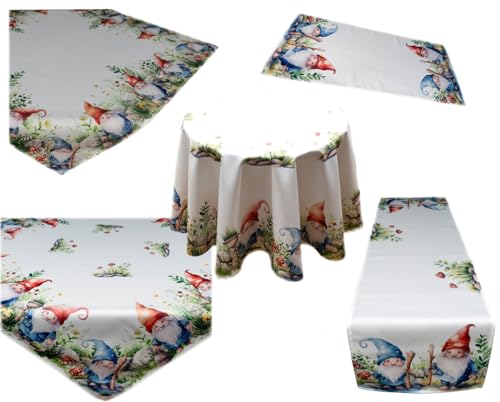 TEXPOT Tischläufer nain prairie nappe 40x110 cm blanc