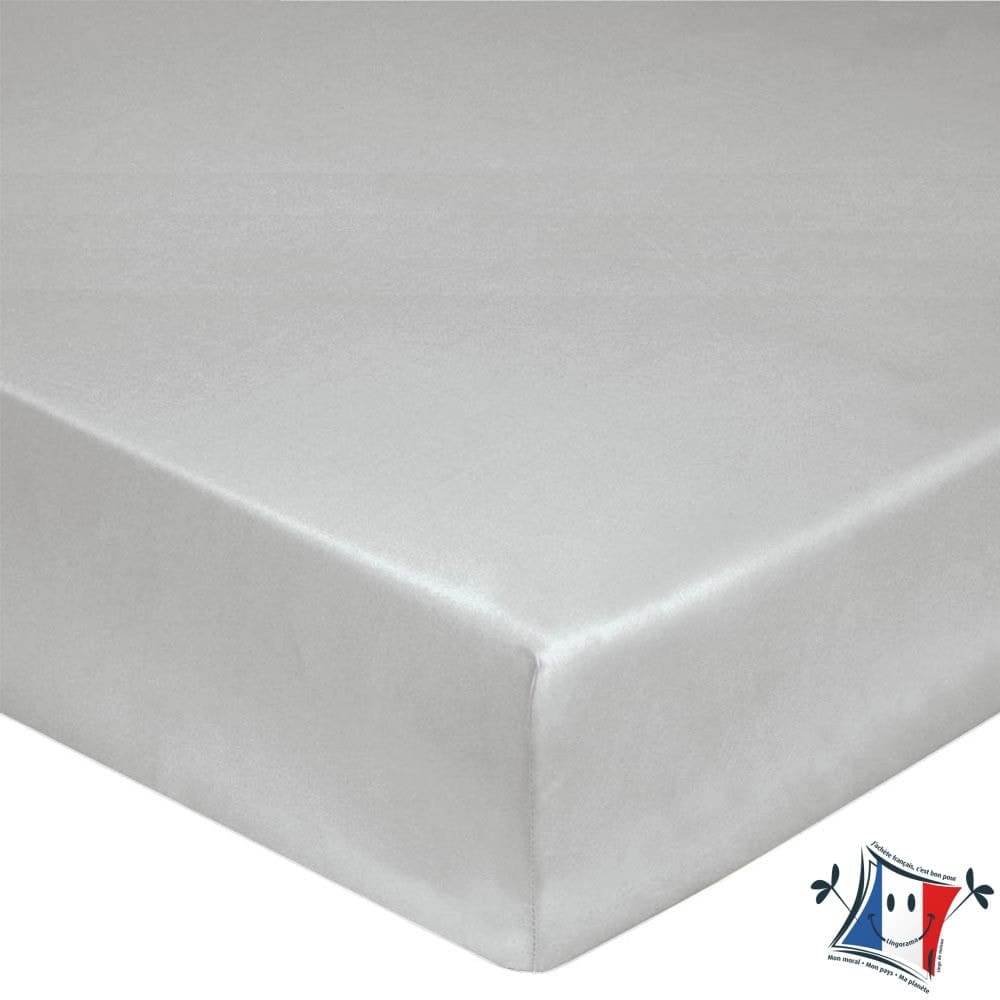Lingorama Linge de lit Drap housse 160x200 percale coton bonnet 35 cm