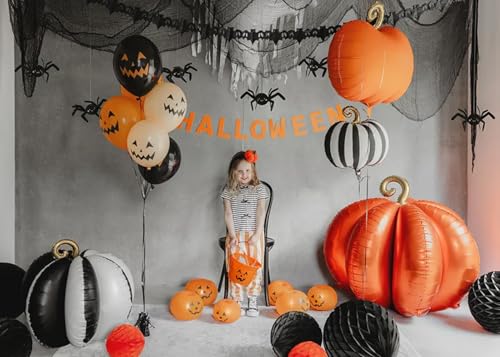 TEXPOT Deko guirlande Halloween orange papier