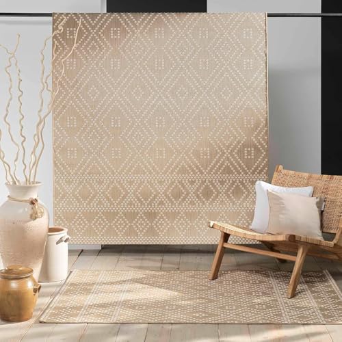 Promo Linge Tania Tapis Rectangle 120x170 cm Tissé Plat