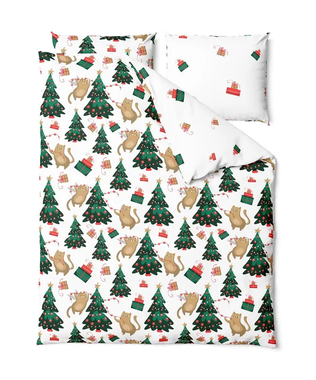TEXPOT Bettwäsche housse de couette 140x200 microfibre Noël