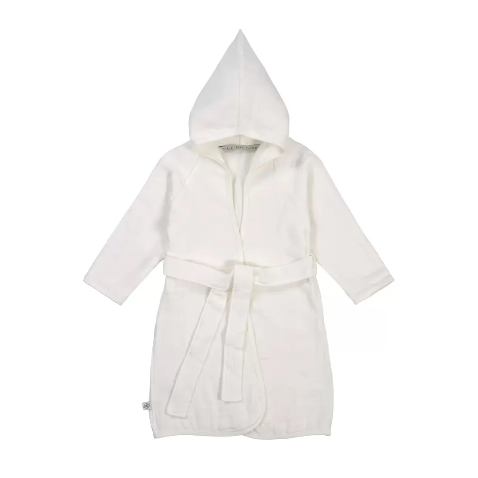 Promo Linge Peignoir bébé gaze coton blanc 2-3 ans
