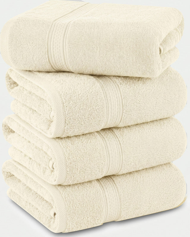 Utopia Bedding Towels grande serviette bain coton gris lot 4