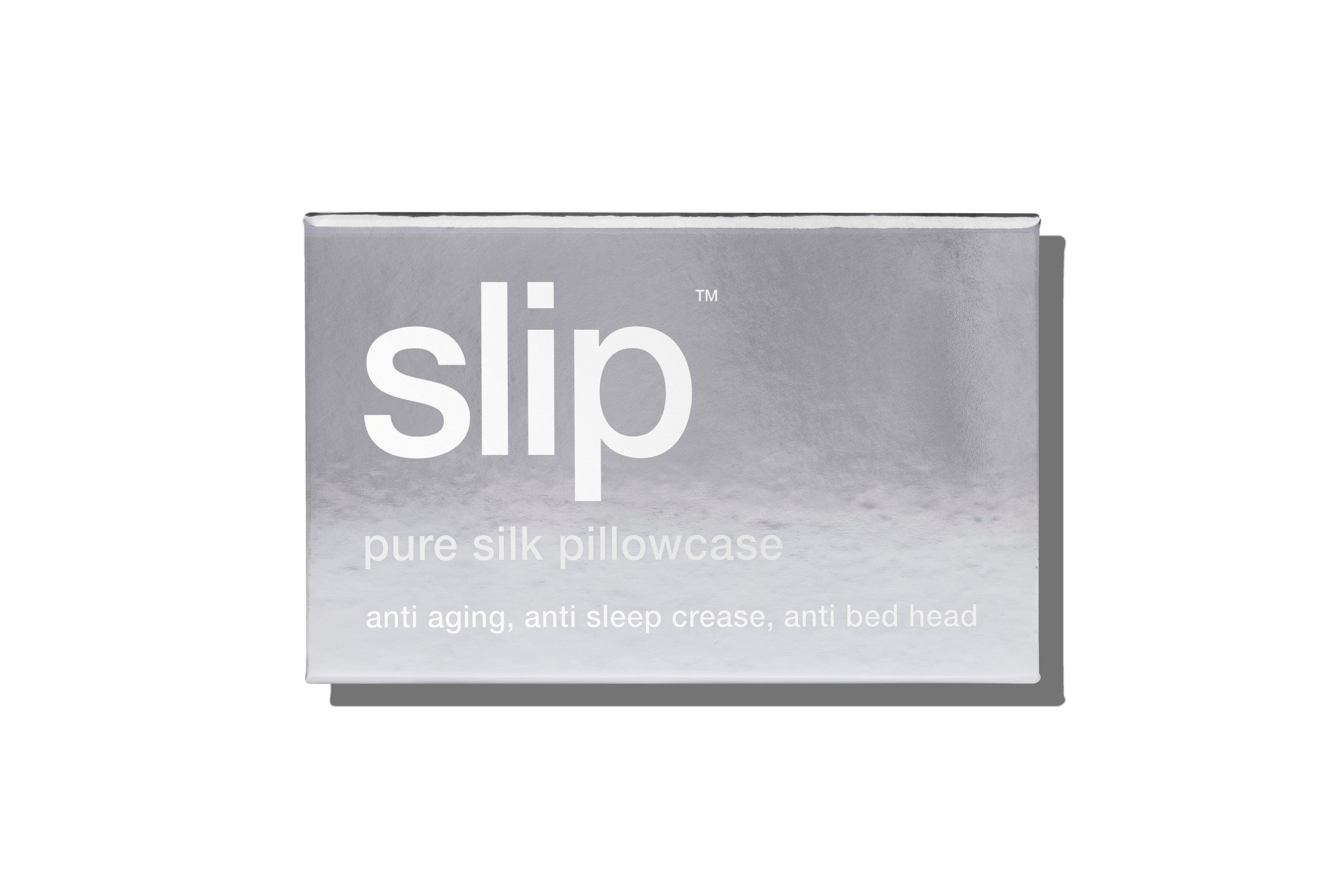 Slip Queen Zippered Pillowcase taie d’oreiller silver 51x76