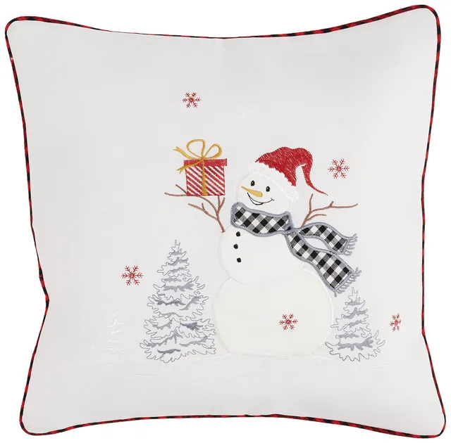 TEXPOT Tischläufer housse de coussin Noël écru 40x40 cm
