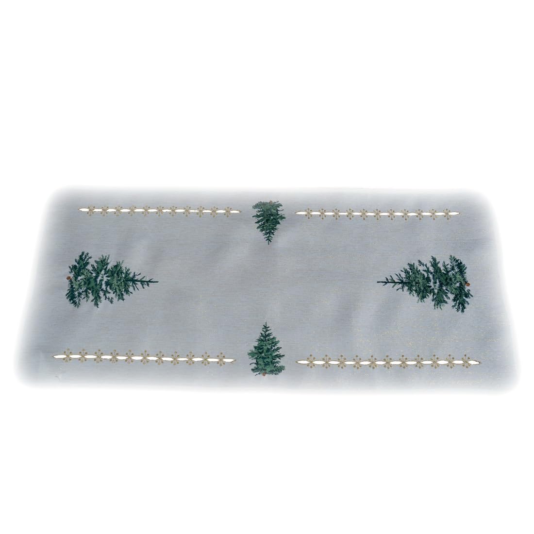 TEXPOT Tischläufer chemin de table 40x140 cm écru sapin Noël