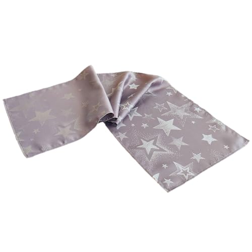 TEXPOT Tischdecken nappe ronde 160x130 rouge étoiles