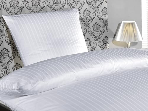 Texpot Kissenhüllen taie d'oreiller 80x40 blanc coton 6-24 mm