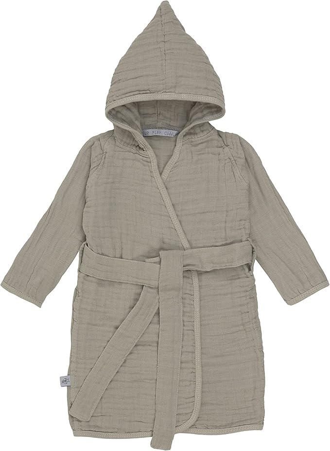 Promo Linge Peignoir bébé gaze coton blanc 2-3 ans