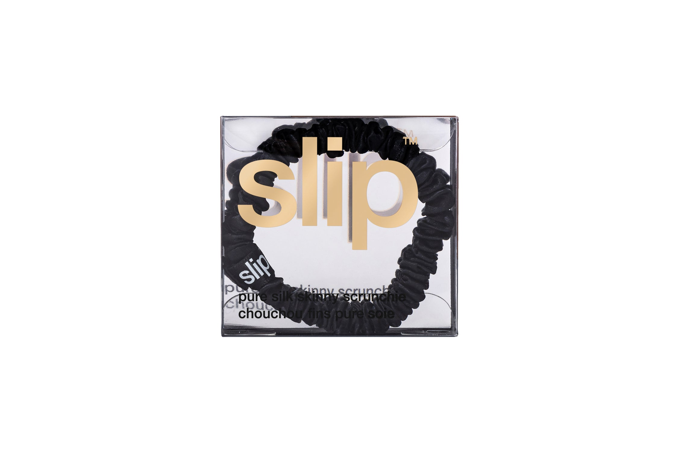 Slip Skinny Scrunchies chouchou noir x1 soie