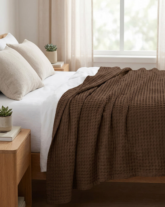 Utopia Bedding Blankets couverture coton Queen blanc