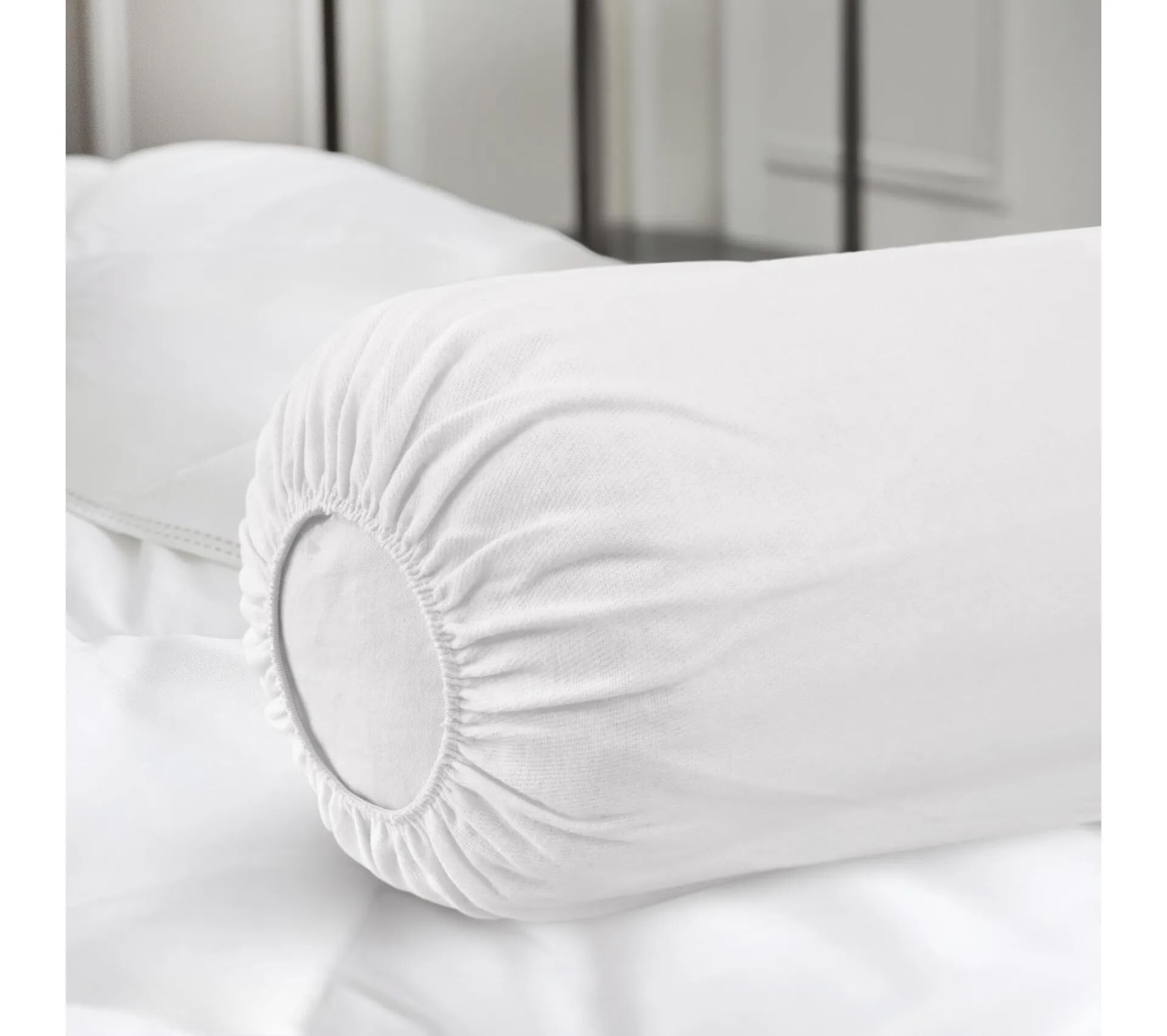 Promo Linge protège traversin 145x45 cm coton Oeko-Tex