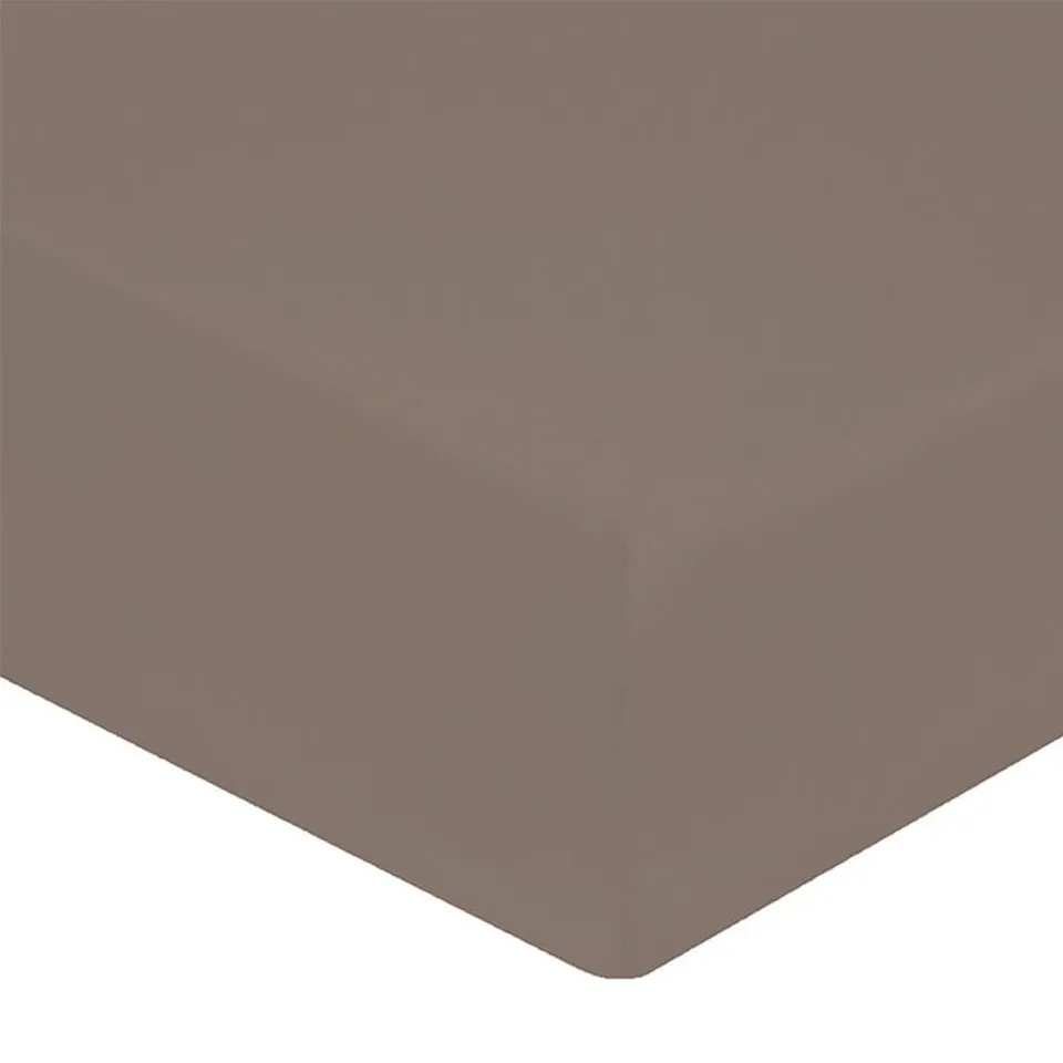 Lingorama drap-housse coton percale 160x200 bonnet 40 cm uni