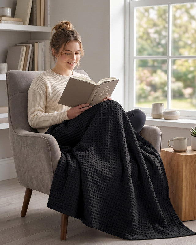 Utopia Bedding Blankets couverture coton Queen blanc