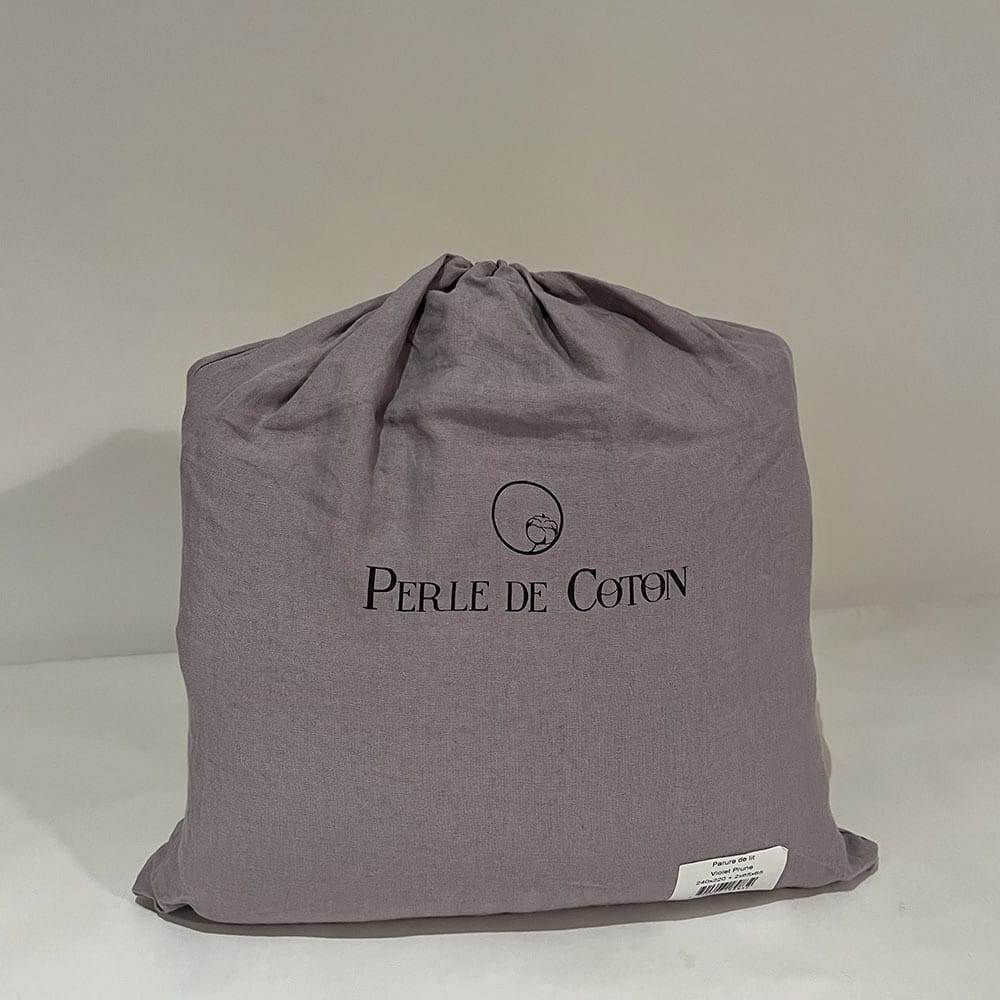 Lingorama Linge de lit Parure 240x220 housse de couette lin blanc
