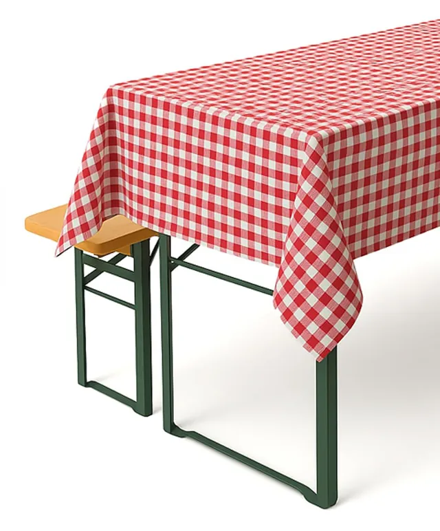 TEXPOT Tischdecken Nappe carreaux rouge 90x260 coton
