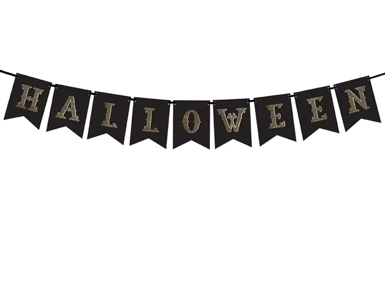 TEXPOT Deko guirlande Halloween orange papier