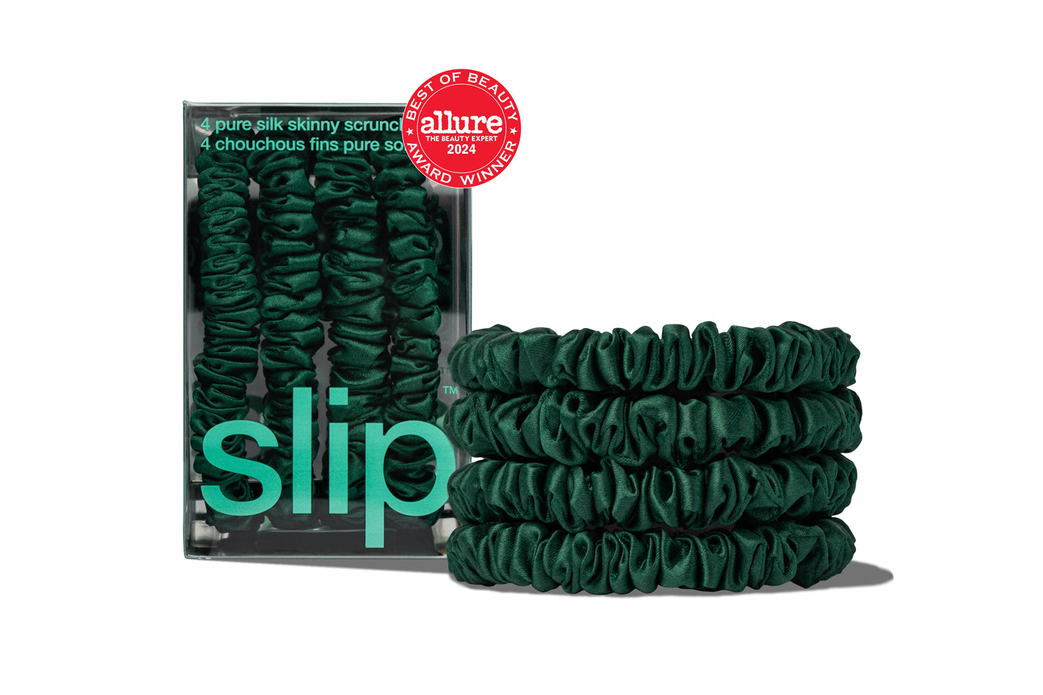 Slip Skinny Scrunchies Forest chouchou soie lot de 4