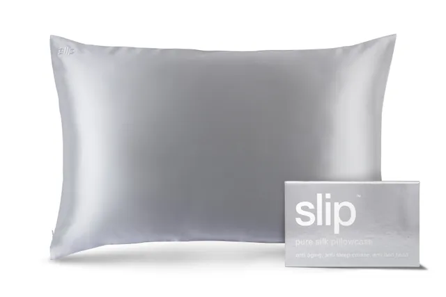 Slip Queen Zippered Pillowcase taie d’oreiller silver 51x76