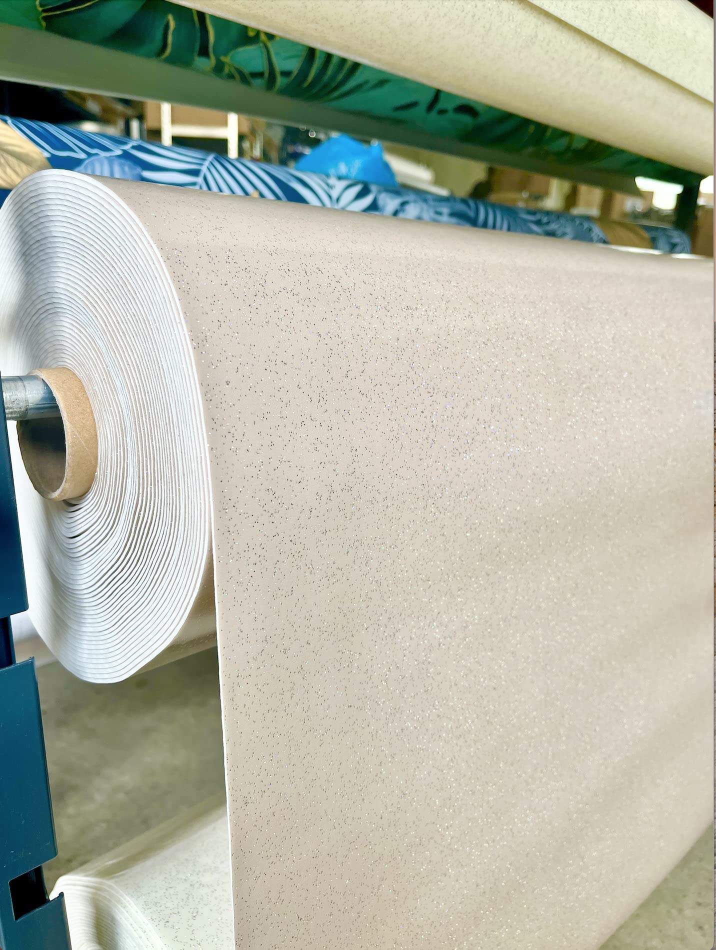 Promo Linge Sous-nappe Bulgomme Paillettes Blanc 140x100
