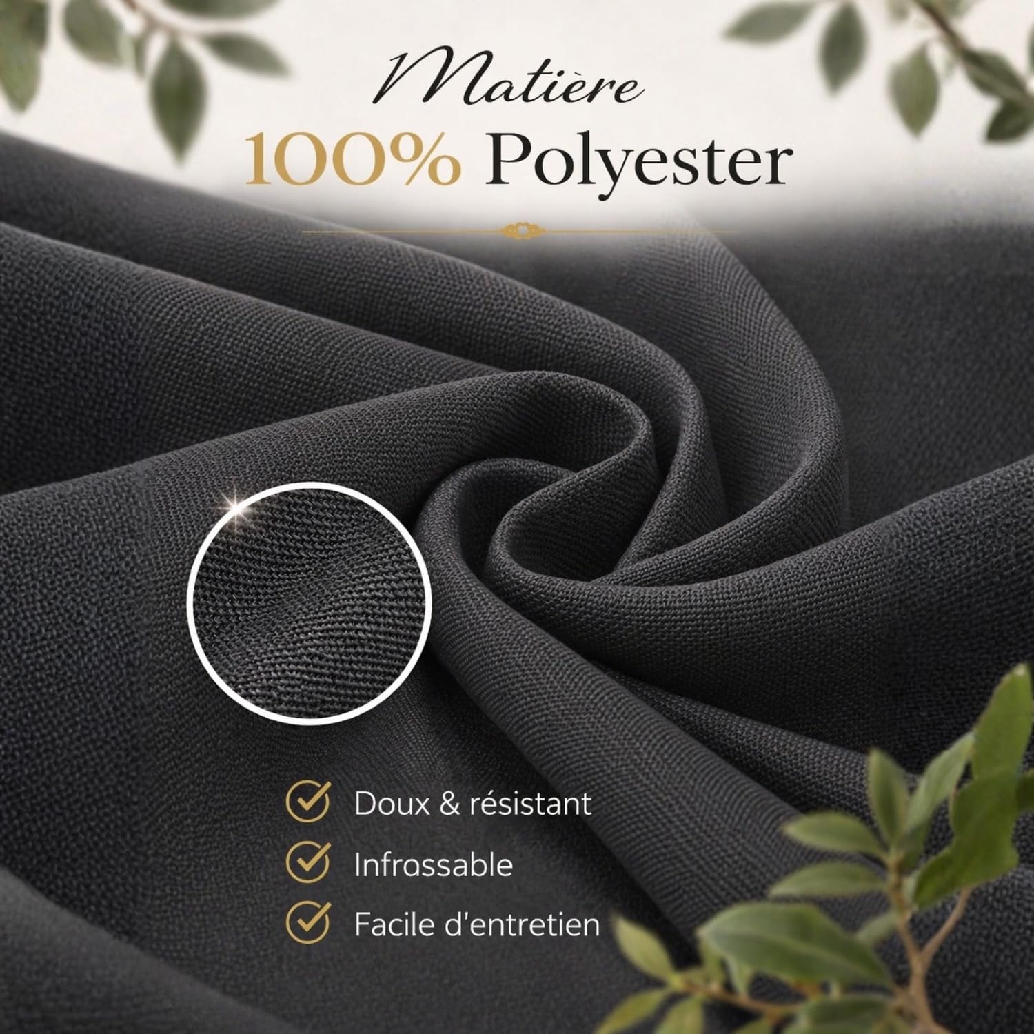 Promo Linge Draps Housse clic-clac matelassée anthracite