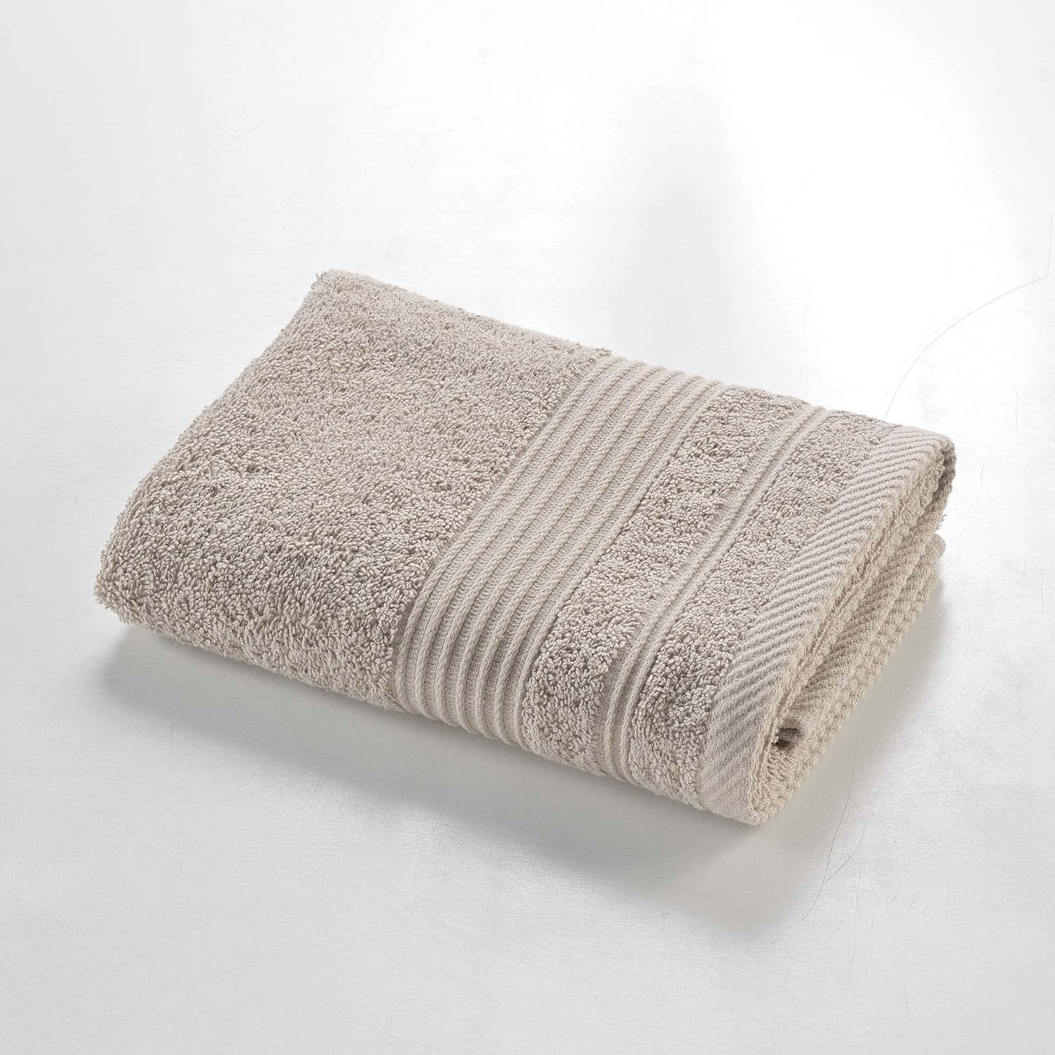 Promo Linge Serviette Toilette 50x90 cm Coton Gris