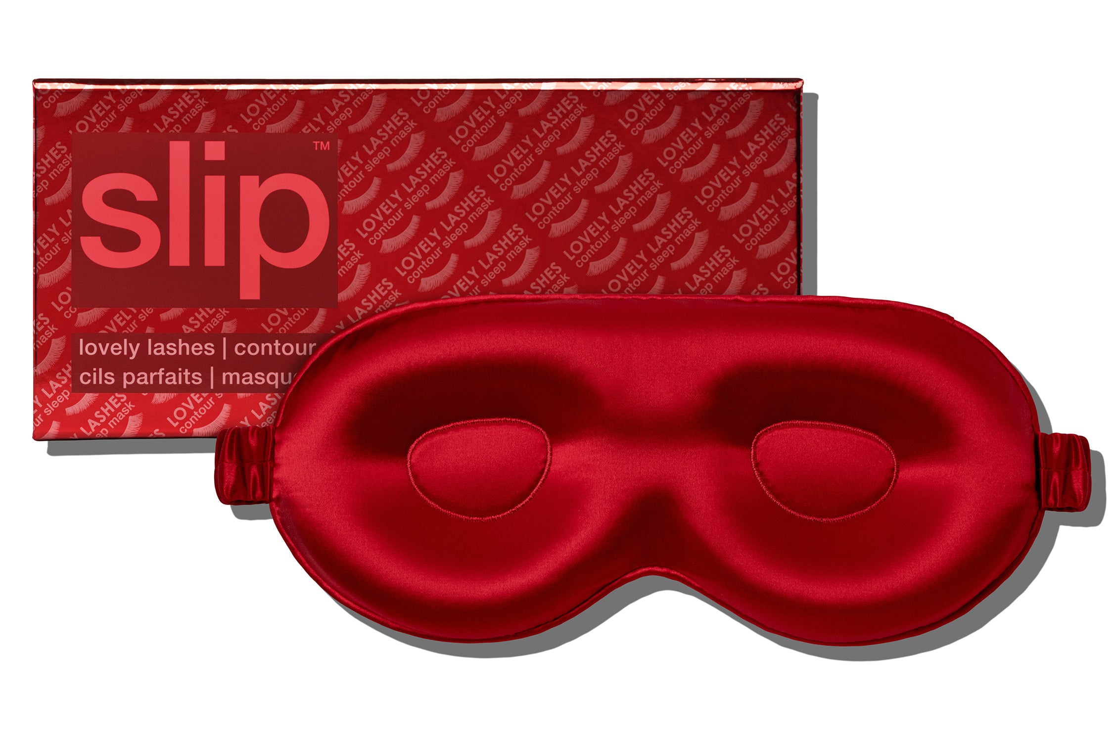 Slip Contour Sleep Mask masque soie scarlet