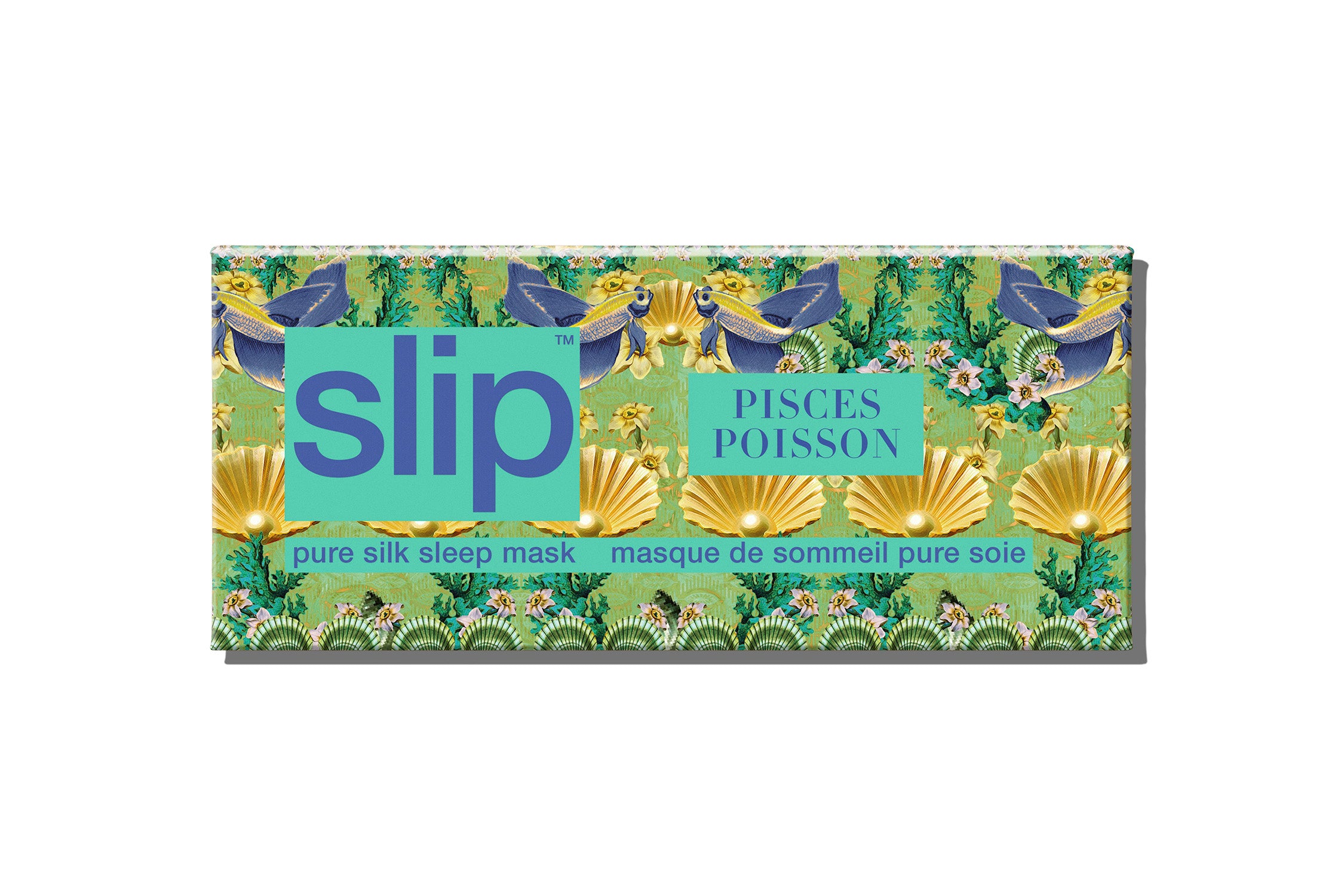 Slip Zodiac Pisces masque de nuit soie poisson