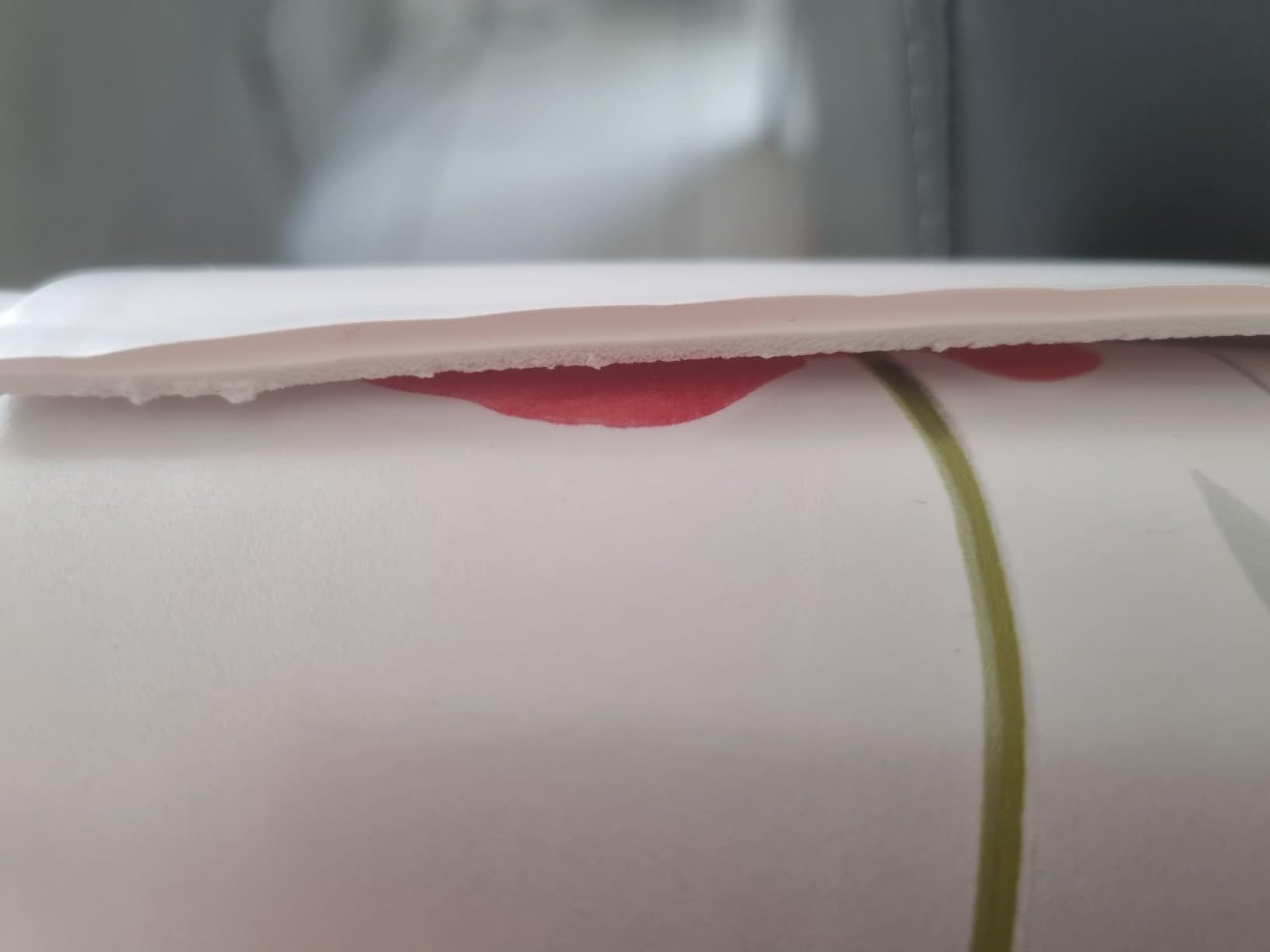 Promo Linge Bulgomme protège table coquelicot 140x140