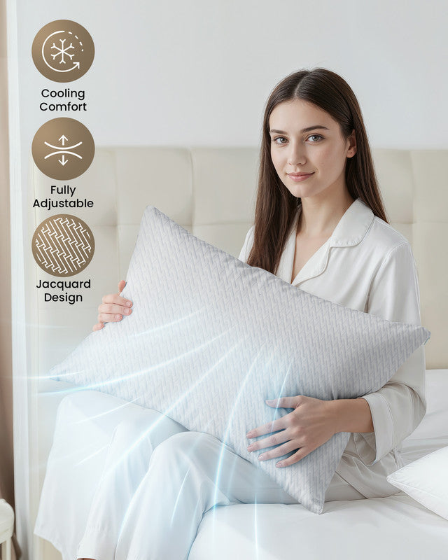 Utopia Bedding Pillows oreiller mémoire Queen blanc frais