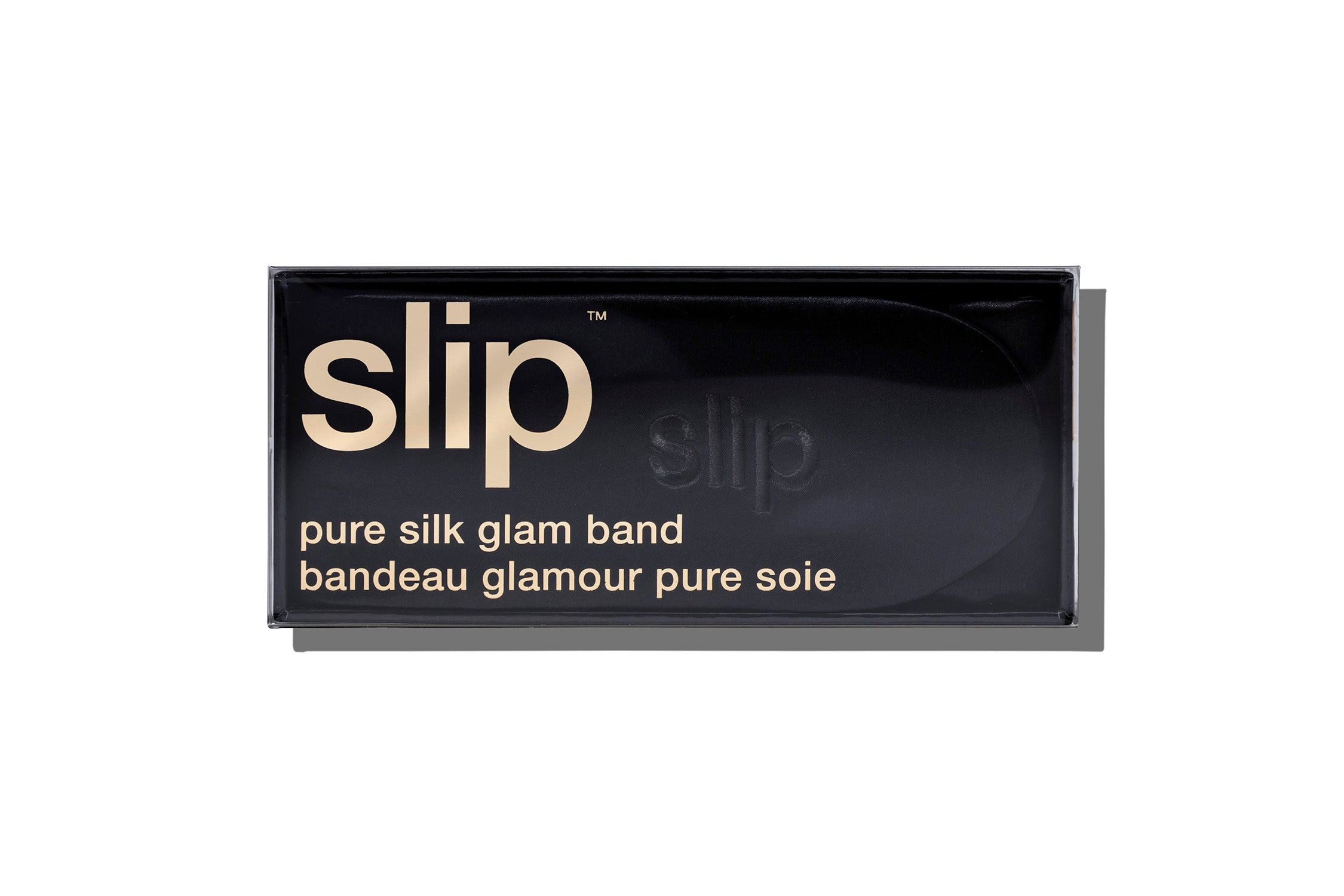 Slip Glam Band bandeau soie noir