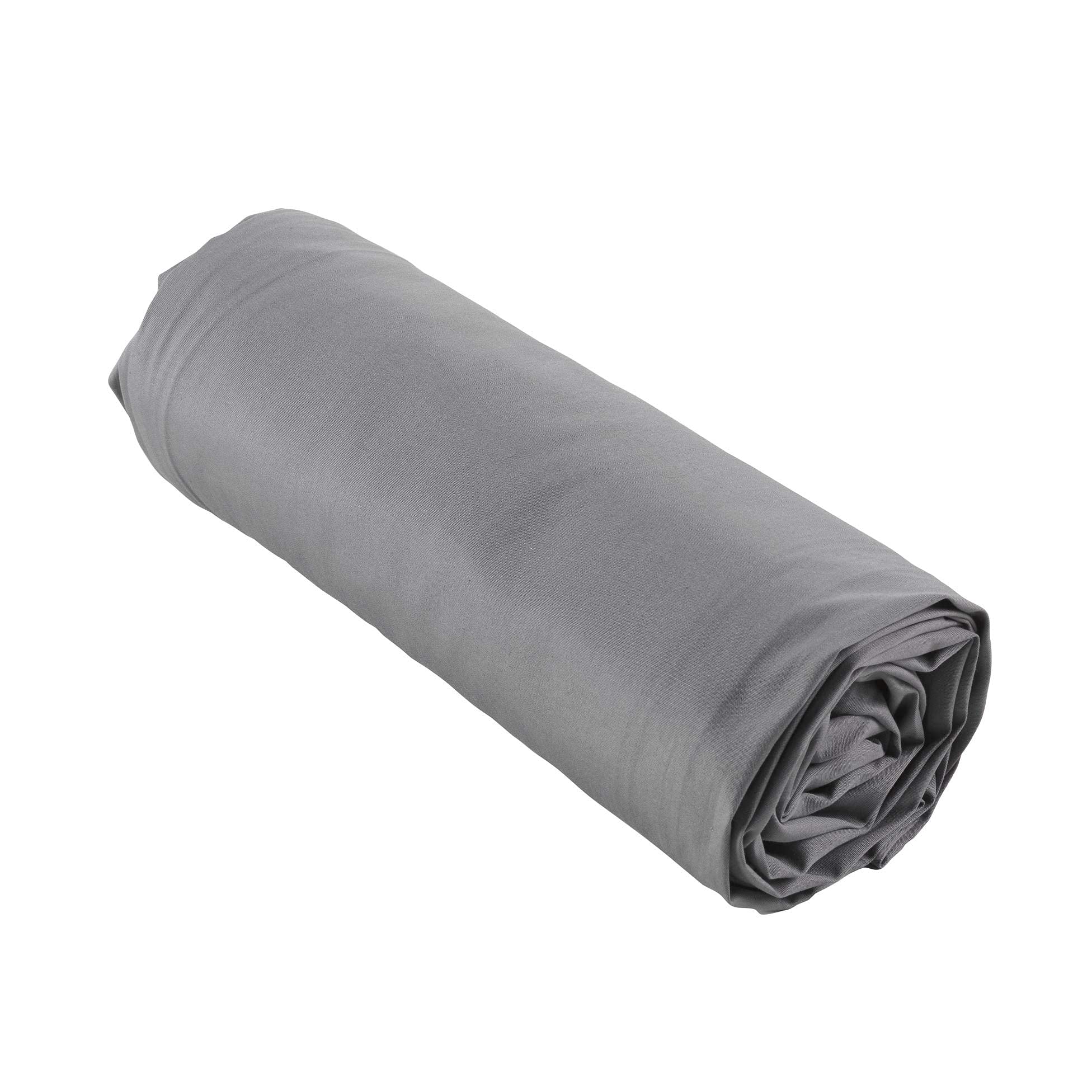 Promo Linge Draps Housse percale 90x190 drap coton anthracite
