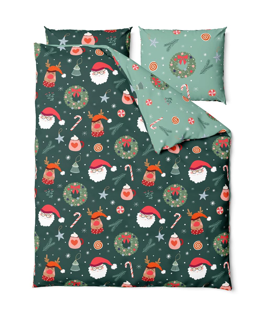 TEXPOT Bettwäsche parure de lit 140x200 cm microfibre hiver