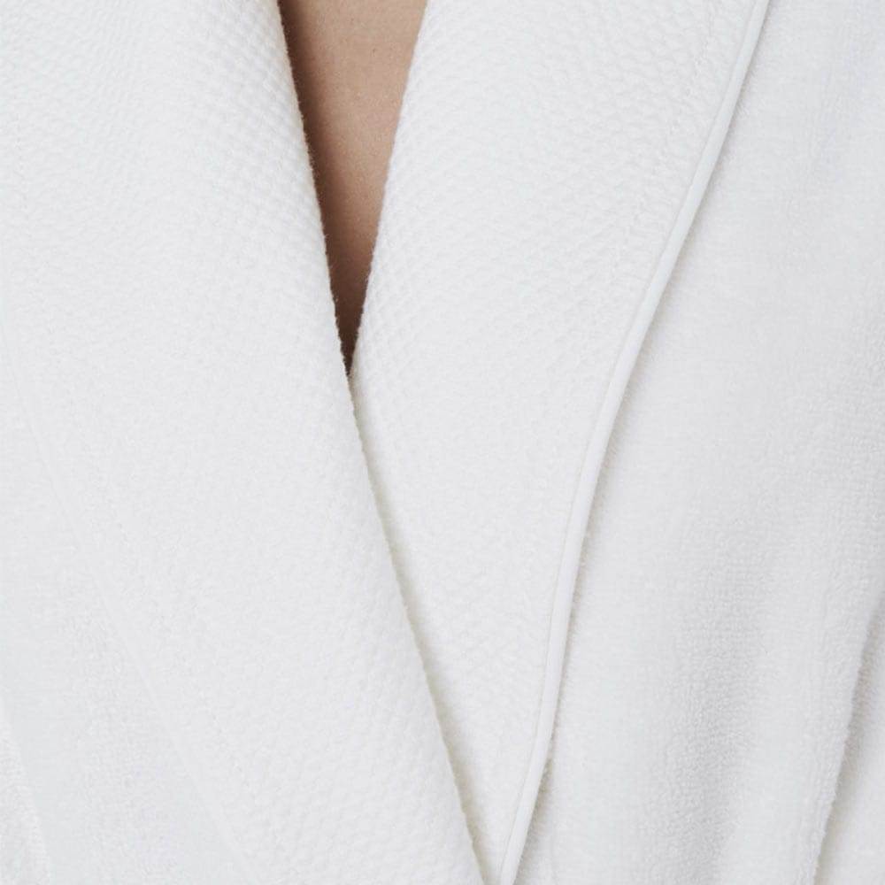 Lingorama peignoir de bain éponge coton blanc