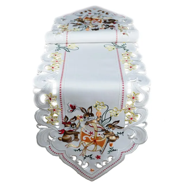 Texpot Tischläufer chemin de table 40x140 lapin Pâques