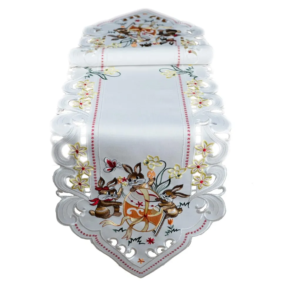 Texpot Tischläufer chemin de table 40x140 lapin Pâques