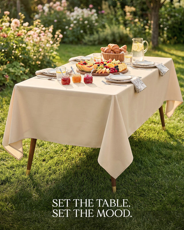 Utopia Bedding Table Linen nappe polyester blanc 60x84