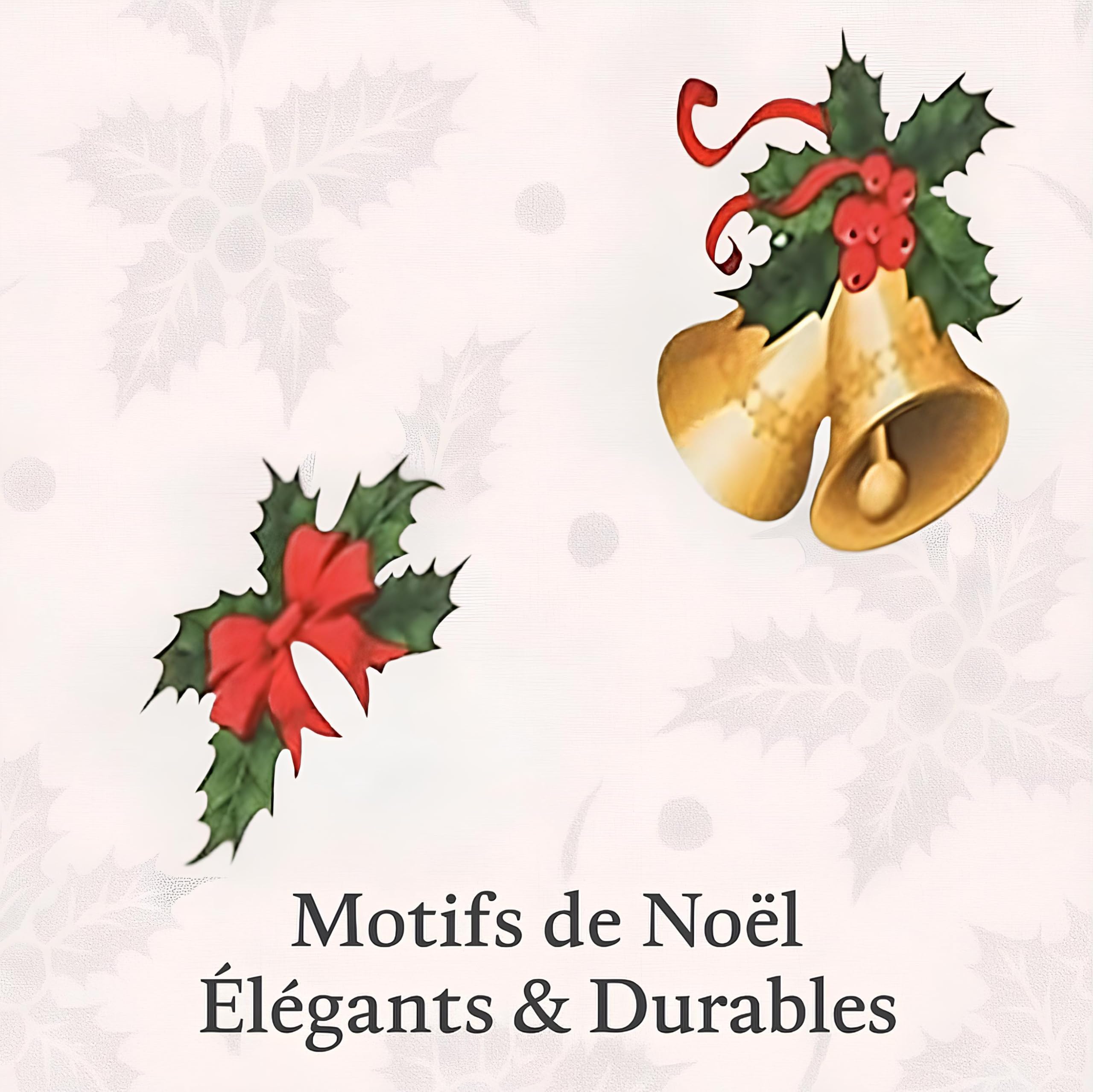 Promo Linge Nappes de Fêtes Nappe Noël 150x350 Cloche